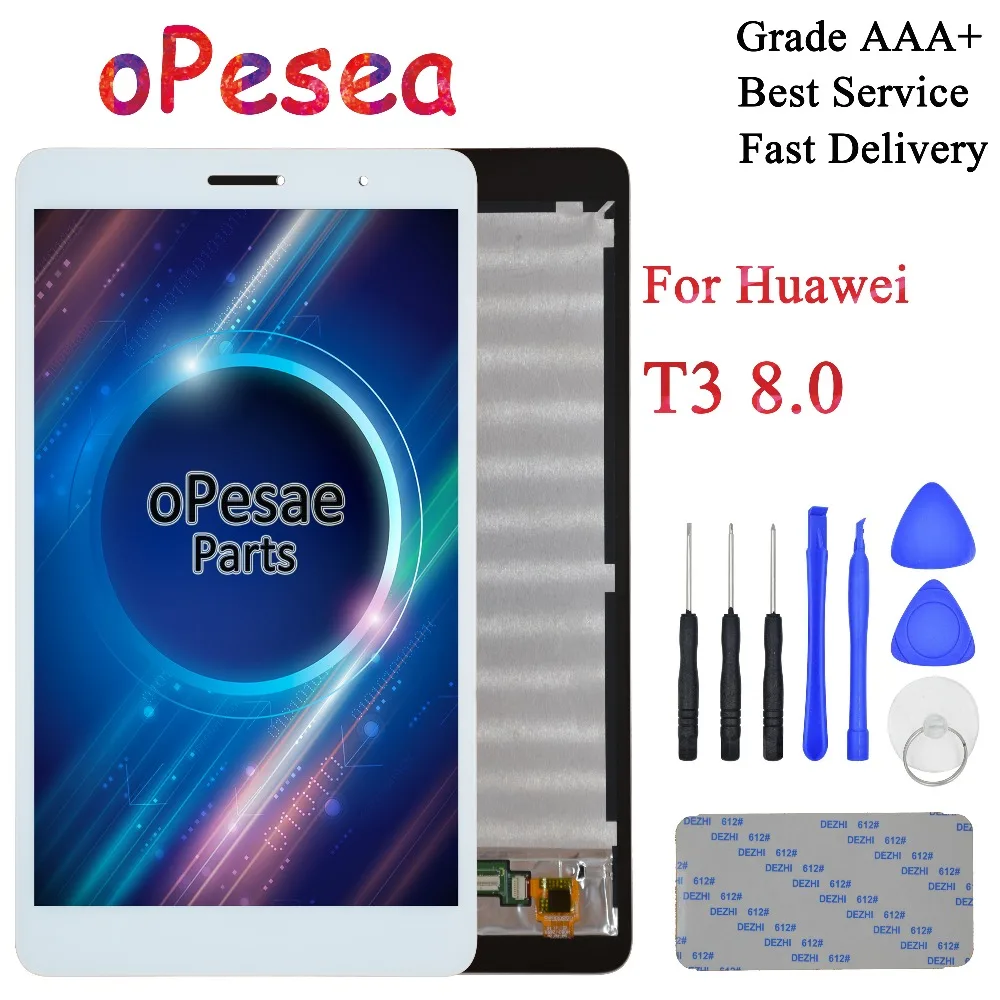 Skup OPease dla Huawei Mediapad T3 8 KOB L09 KOB W09 T3 8.0 panel wyświetlacza lcd ekran dotykowy moduł digitizera ekranu