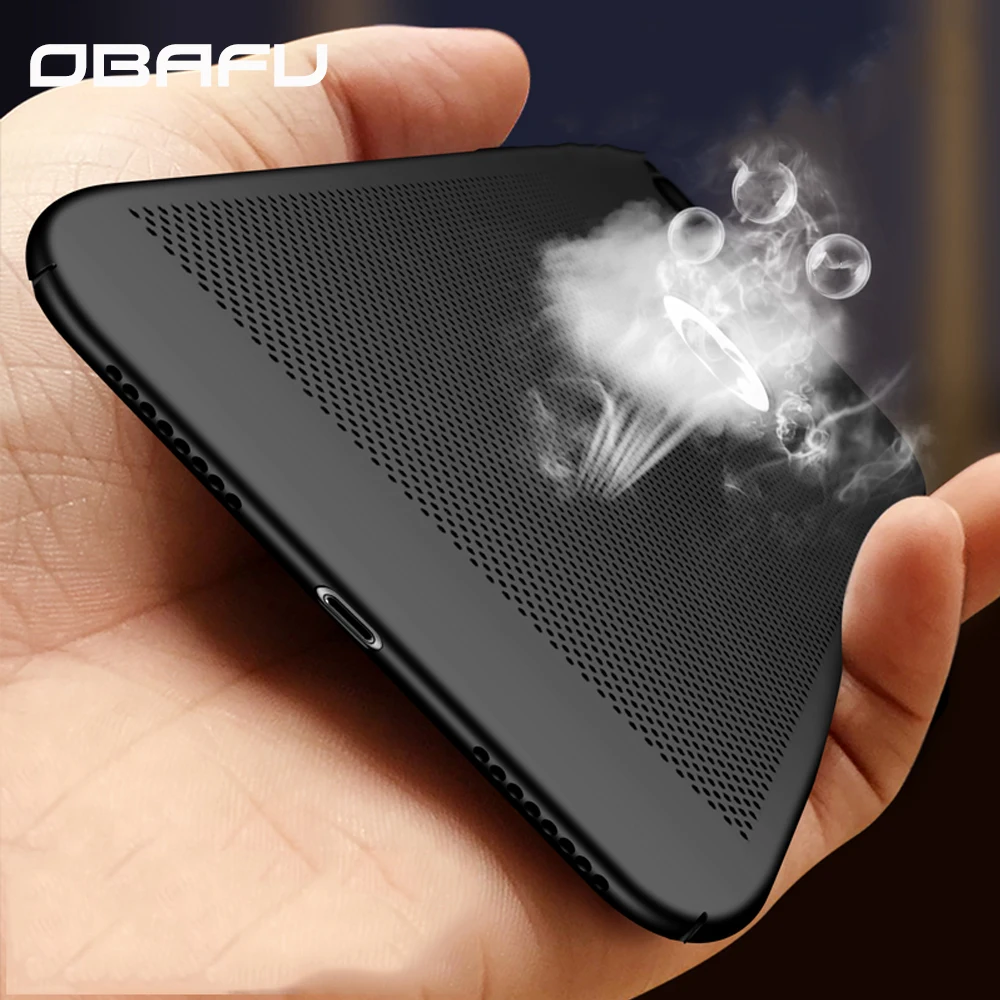 

Ultra Slim Phone Case for IPhone 6 6s 7 8 Plus Hollow Heat Dissipation Cases Hard PC for IPhone 5 5S Back Cover Coque X S MAX