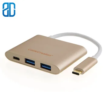 

USB C Hub, Type C to 4 USB 3.0, USB C PD Port Adapter, Compatible MacBook Pro, MacBook Air 2018, Chromebook Pixel, Dell XPS 13