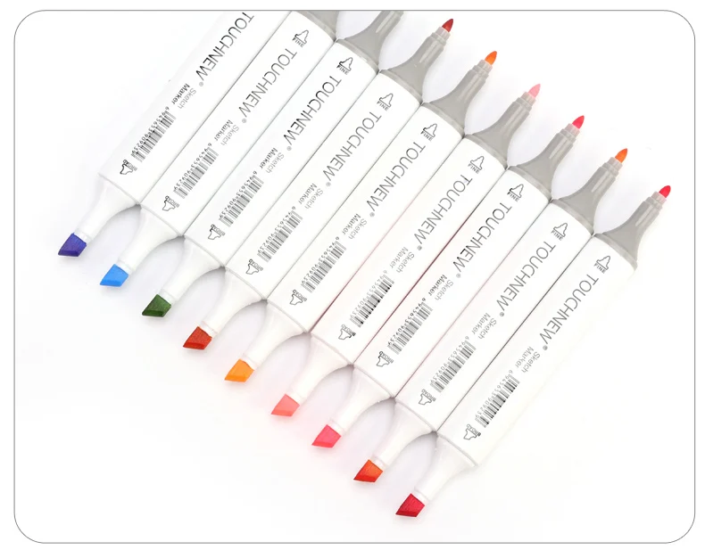 Cabeças à Base de Álcool Marca para Estudante de Desenho Touchnew 72 Cor Marcadores Esboço Caneta Dual Marcador Mangá Desing Arte Fornecedor 36 - 48 60 13 Esboço Caneta Dual Cabeças À Base de