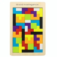 Tetris worlds Sliding Puzzle Colorful Wooden Tangram Brain Teaser Puzzle Toys Game for Baby Child Kids Educational puzzle toys fenglaiyi diy tetris puzzle retro style game tower baby colorful brick creative puzzle led night light children gift lamp