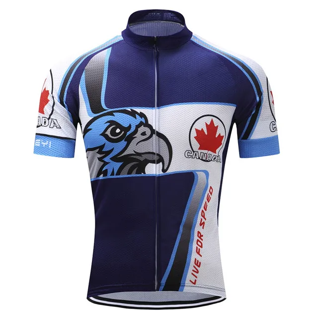2017 Canada Pro Team Cycling Jersey Top Men Racing Sport Bicycle