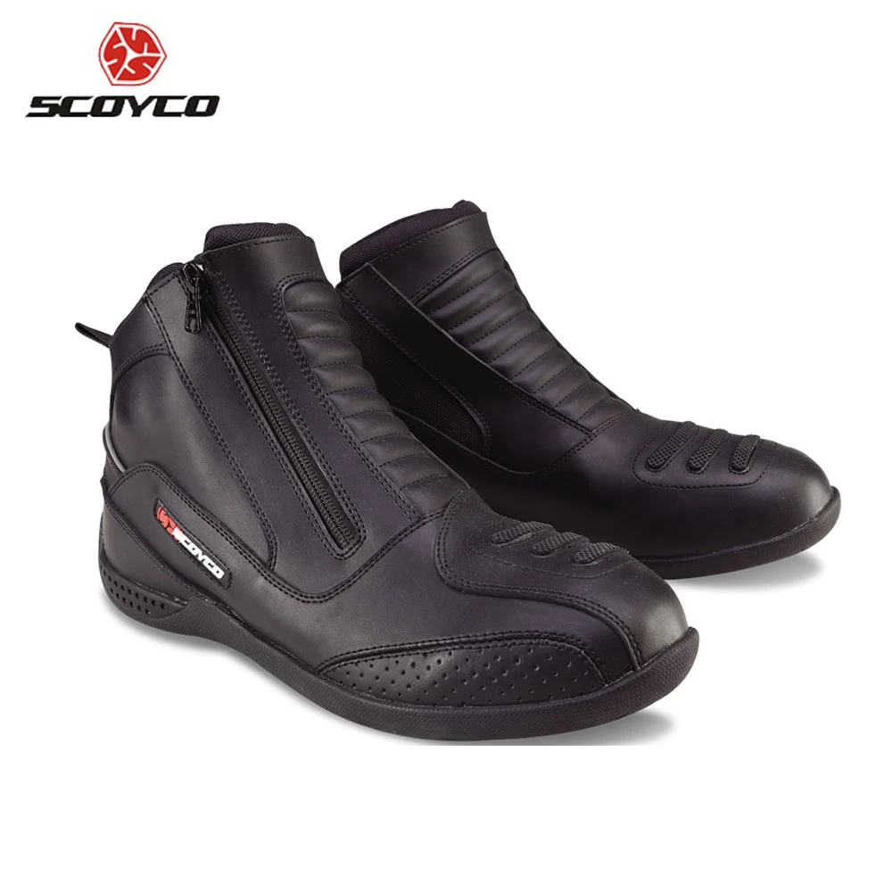 SCOYCO/ботинки в байкерском стиле мужские байкерские высокие ботильоны Bota Motociclista