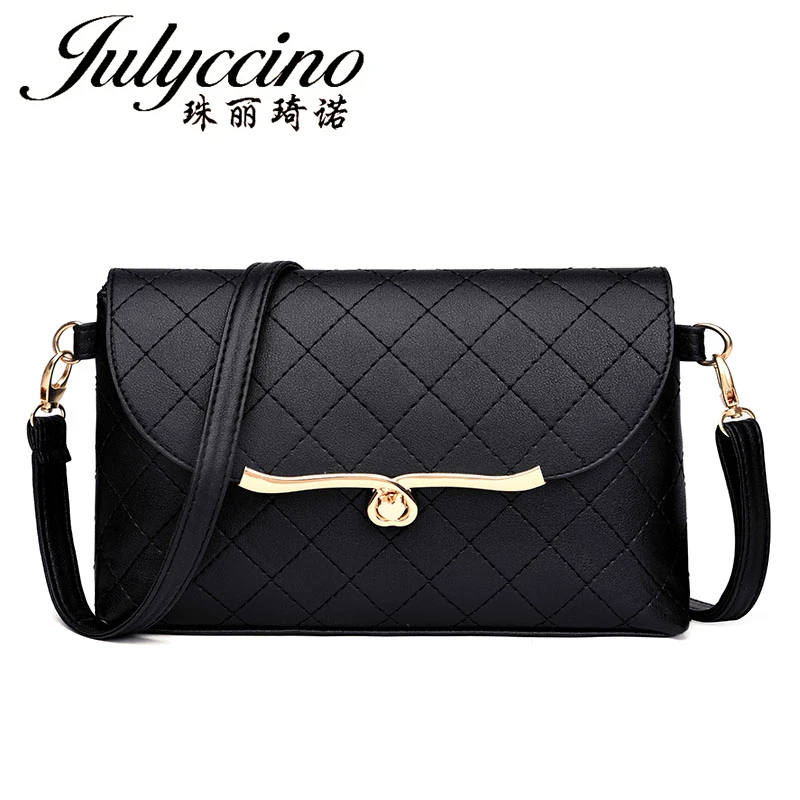 JULYCCINO Women Leather Cover Small Flap Handbag Plaid Ladies Clutch Purse Envelope Bag Retro Crossbody Shoulder Messenger Bags | Багаж и