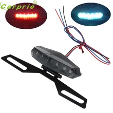 Drop ship car styling Universal Motorcycle Bike ATV 12V 6LED Turn Signal Indicator Tail Brake License Plate Light Mar713