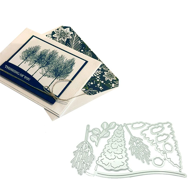 

Forest tree Dies or Stamp Metal Cutting Dies Stencil for DIY Scrapbooking album Decorative Embossing Craft Paper Cards Tool