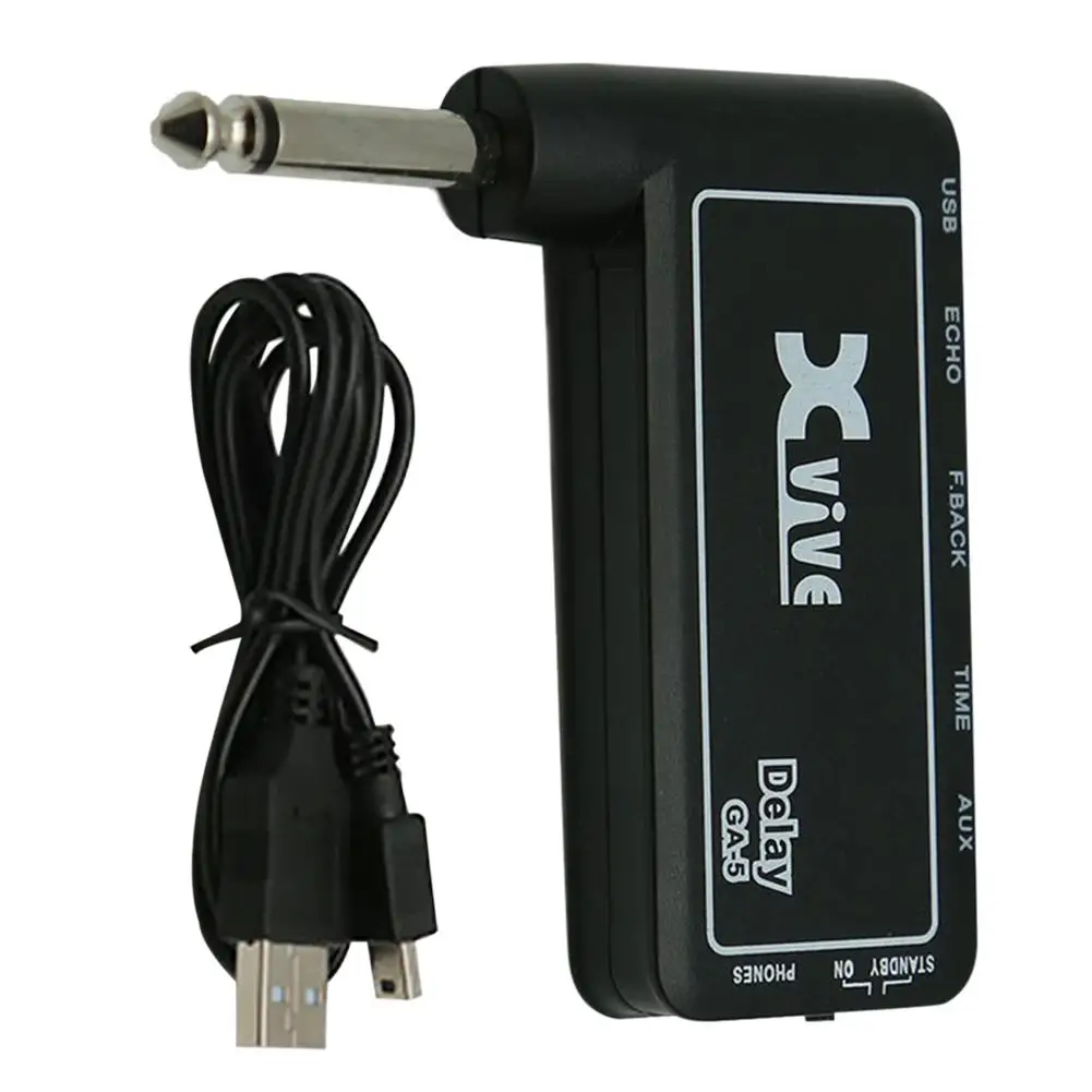 GA5 Classic Rock Mini Portable Rechargeable Electric Guitar Plug Headphone Amp Amplifier Musical Instrument Accessories