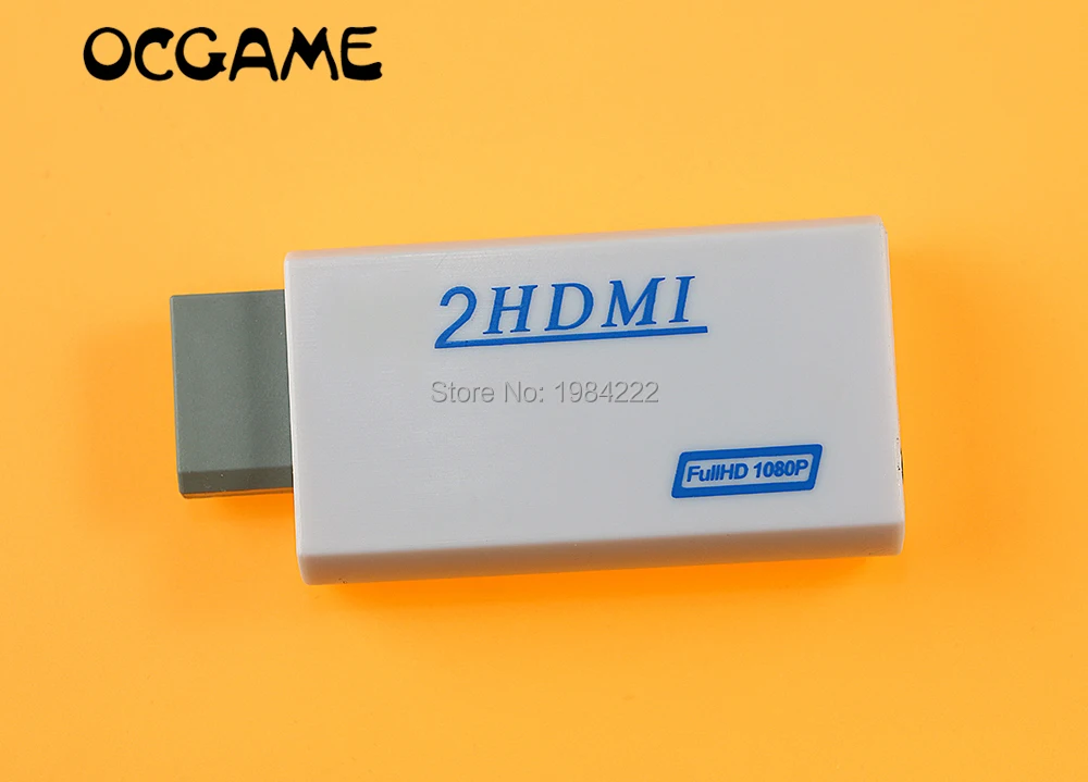 Переходник OCGAME для Wii на HDMI Wii2HDMI преобразователь 3 5 мм аудиовыход видео Full HD 720P 1080P
