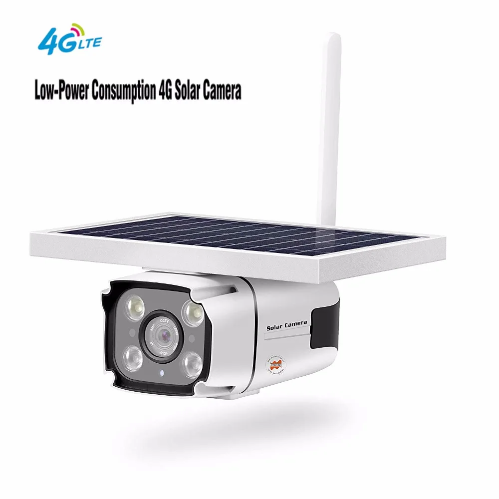 

Yobang Security Wireless Solar Power Camera Support 4G Network with Built-in Battery Socket Outdoor IP67 Waterproof PIR Sensor