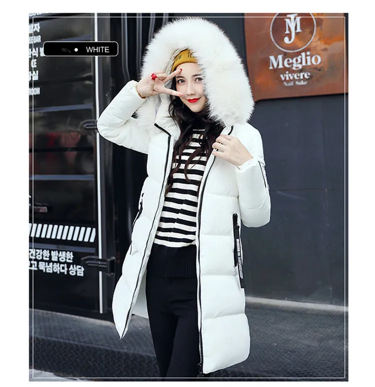 Women Parkas Long Coats Army Green Overcoat Female Winter Hooded Cotton Coats Woman Jackets 2018 New Clothing LZ975 (23)