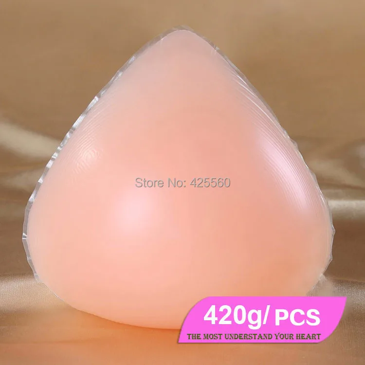

420 g/piece D Cup Mastectomy Postoperative Silicone Breast Forms Artificial Silicone Fake Breast Enhancer For Woman