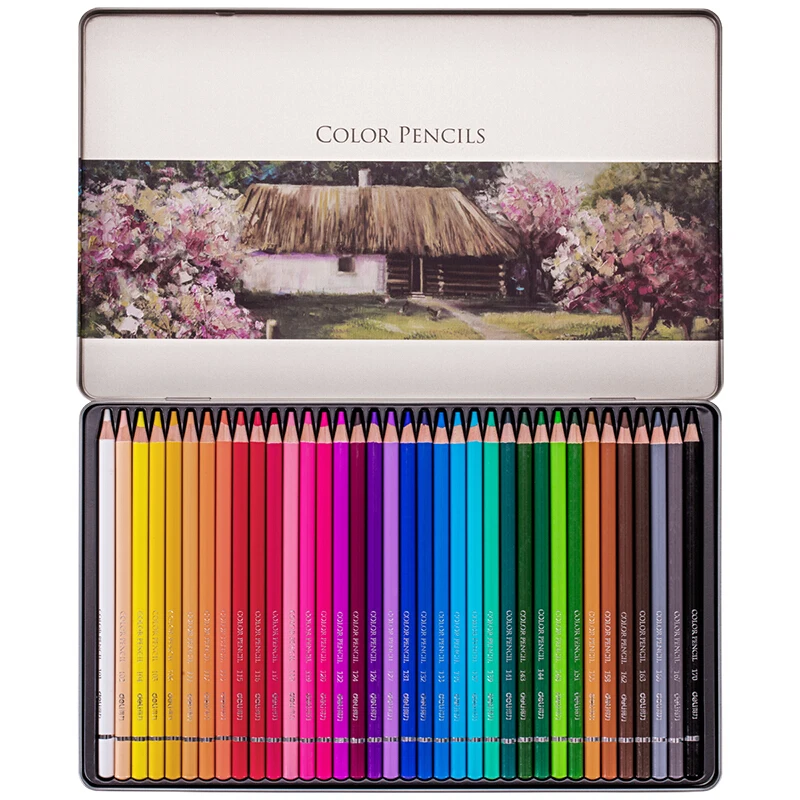 

Deli 36 Pcs/lot Oil Based Colored Pencil Set Premier Soft Core Drawing Pencils for Adult Coloring 6566