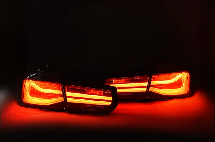 Автомобильный Стайлинг 2013- для BMW F35 F30 318i 318Li 320i, задних сигнальных огней, дизайн для M3 светодиодный задний фонарь темно-красные задний фонарь светодиодный фонарь 4 шт