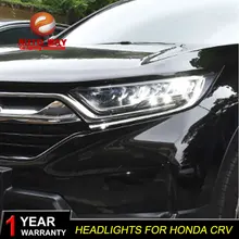Автомобиль голове стиль лампы для Honda CRV фары CR-V светодиодный фар DRL Объектив Двойной Луч би- ксеноновые