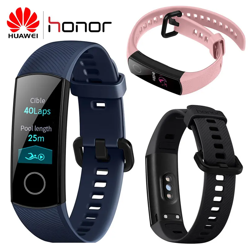 

Honor Band 4 Smart Wristband Amoled Color 0.95'' Touchscreen Heart Rate Sleep Snap Swim Posture Detect 50m Waterproof