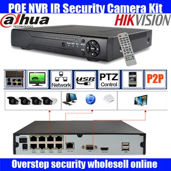 

Freeship 8CH 1080P HD Realtime onvif POE network Video Recorder dahua hikvision 2MP poe camera support 8ch POE NVR recorder 48V