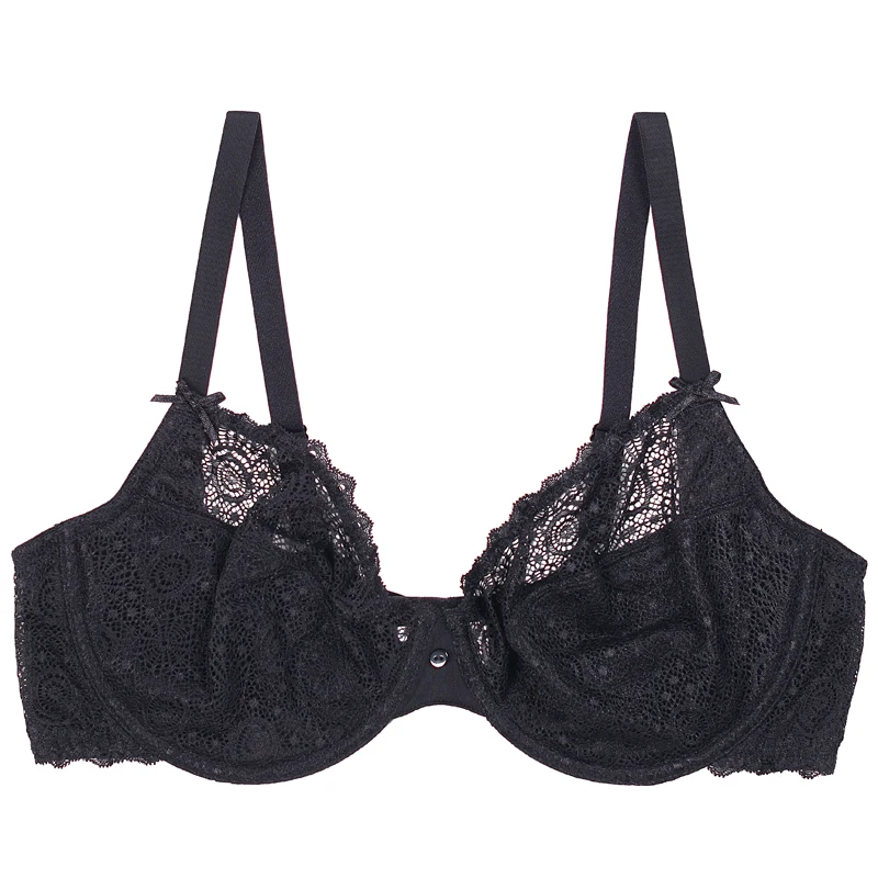 

German super thin transparent bra sexy thin thin no sponge lace adjustable temptation big code underwear girl