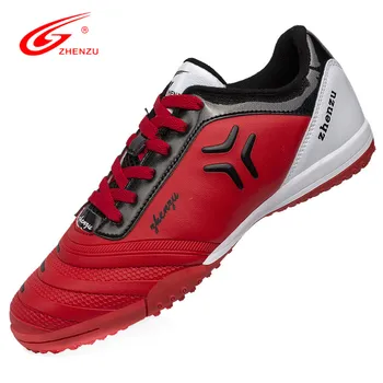 

ZHENZU 2016 Rubber Sole Soccer Shoes TF Turf Training Shoes Football Boots Men Botas De Futbol Size 36-44