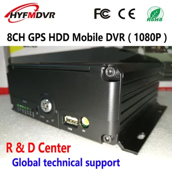 

GPS local video playback car monitoring host AHD1080P 8 channel video MDVR hard disk SD card monitoring host