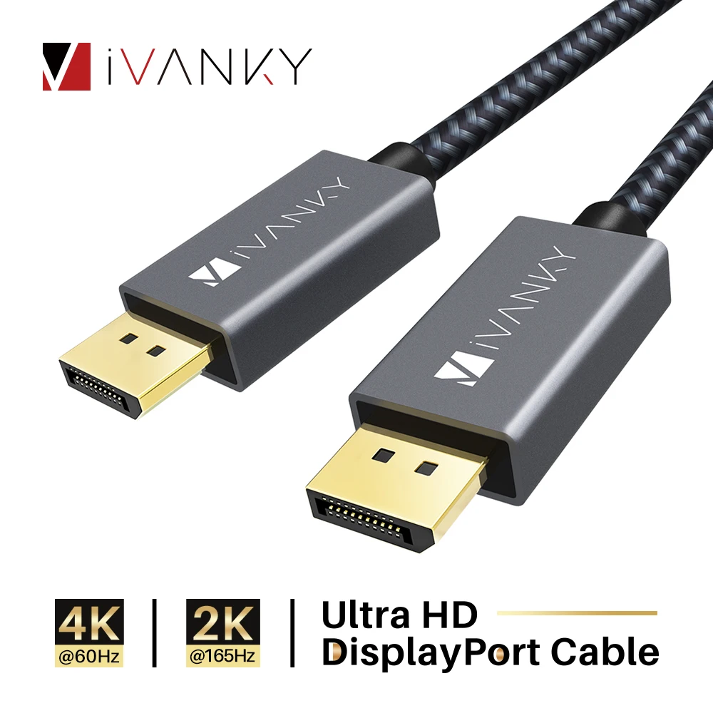 [Пожизненная гарантия] кабель 2 m/3 m DisplayPort 4K @ 60Hz 2K 165Hz DP + высокоскоростной для ПК