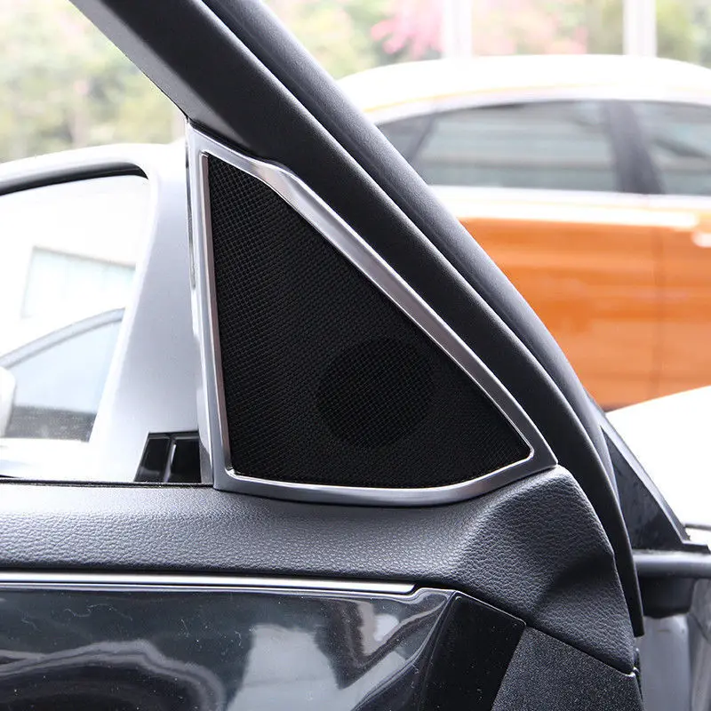 2 PCS Chrome Door Speaker Cover Trim Frame car accessories interior for Mercedes Benz E Class Car Styling | Автомобили и