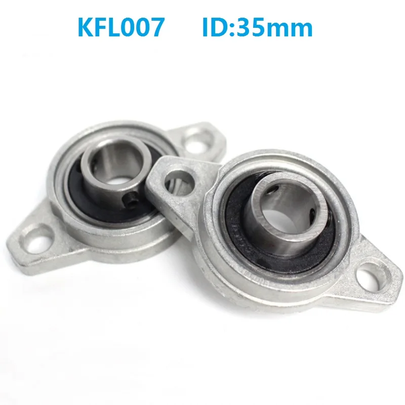 

20pcs/lot KFL007 35mm Bore Diameter Zinc Alloy Bearing Units 35 mm Flange Pillow Block Bearing bracket For CNC FL007