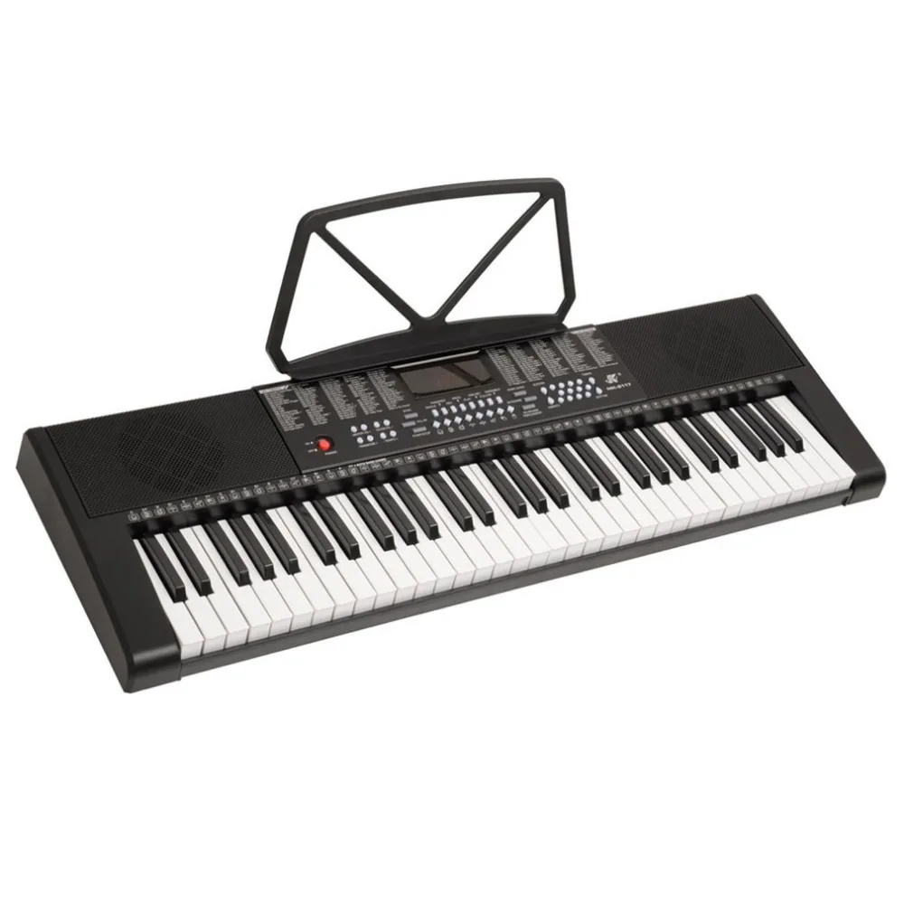 Timbres 255 Rhythms Electronic Keyboard 61 Keys LED Display Electronic