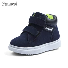 Brand new genuine leather uppers shoes single boys and girls casual shoes boots child boots baby shoes