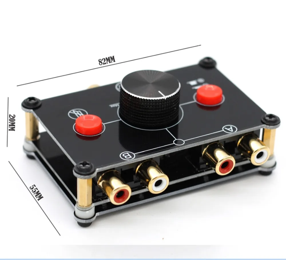 MC1022 стерео L/R RCA аудио Селекторный пассивный усилитель переключатель