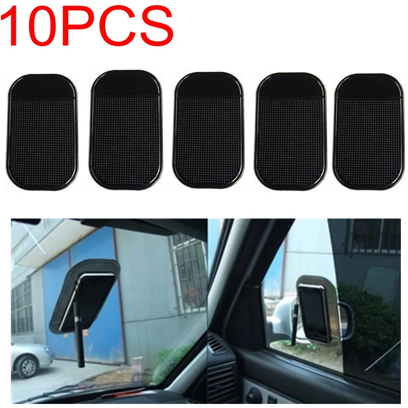 10pcs lot Free Shipping font b Car b font Use Black Anti Slip Mat Silicon Gel