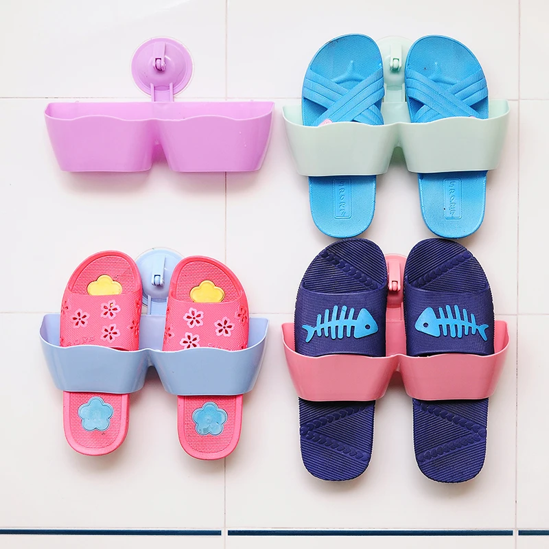 

Kreatif DIY dinding ruang tamu dinding tiga dimensi sepatu sepatu rak kamar mandi pengisap rak rak
