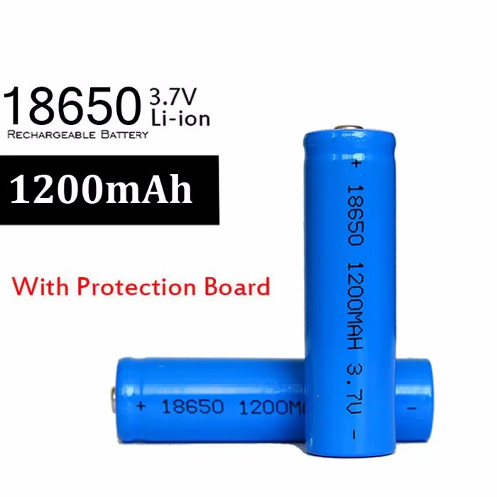 KingWei Новинка года 4 шт./лот защитой PCB 18650 3,7 v Аккумуляторная 1200mah батареи 18650 литий-ионный аккумулятор для Батарея