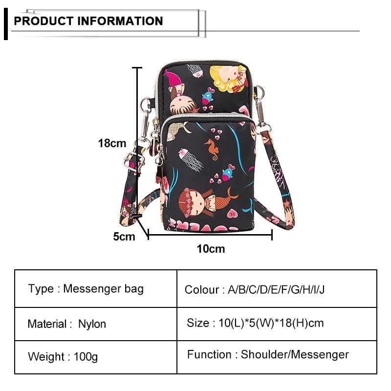Водостойкая нейлоновая универсальная сумка на ремне для сотового телефона Повседневная сумка на запястье мягкая сумка Кошельки для монет, портмоне внутреннее отделение