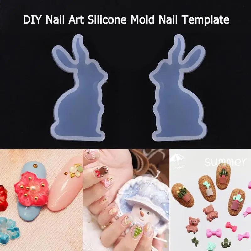 3D Силиконовая формочка в виде животного для DIY Nail Art Шарм, изготовление украшений шаблон формы