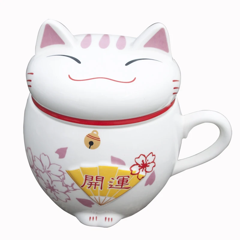 OUSSIRRO творческий стиль Hello Lucky Kitty кошка Молоко Кофе Чай кружки с крышкой костюм дети милые и украшения комнаты воды чашки