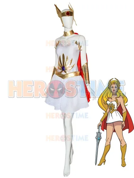 

She Ra Princess of Power Halloween Cosplay Costume Spandex High Quality Lycra Zentai Bodysuit Dress Halloween costume for woman