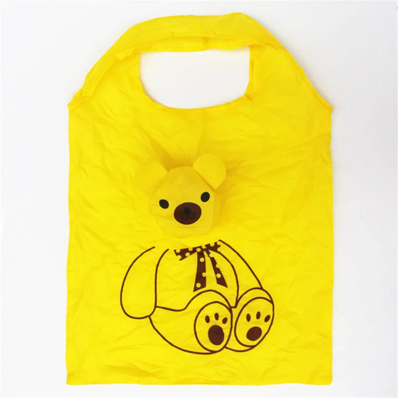 Тип Милая дорожная складная сумка для хранения продуктов Многоразовые Сумки для покупок с животными эко-сумка для покупок
