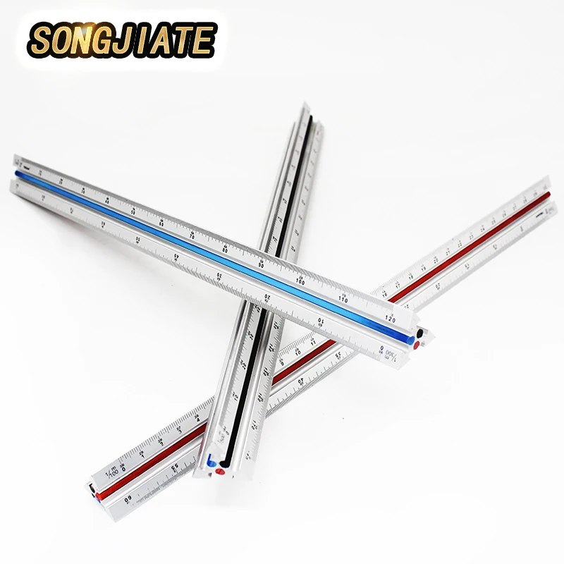 

SONGJIATE Aluminum alloy triangular triangulation multifunctional design drawing measurement tool