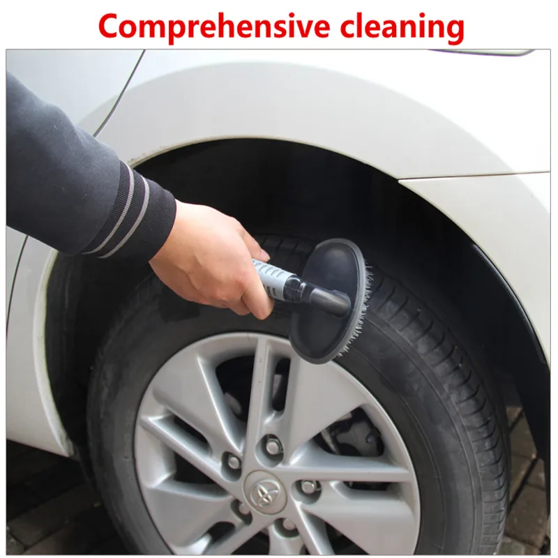 

Car Tyre Tire Cleaning Brush T-Type Multifunctional Wheel Hub Brush Car Washing Tool Car Cleaning Soft Brush Protect Wheel