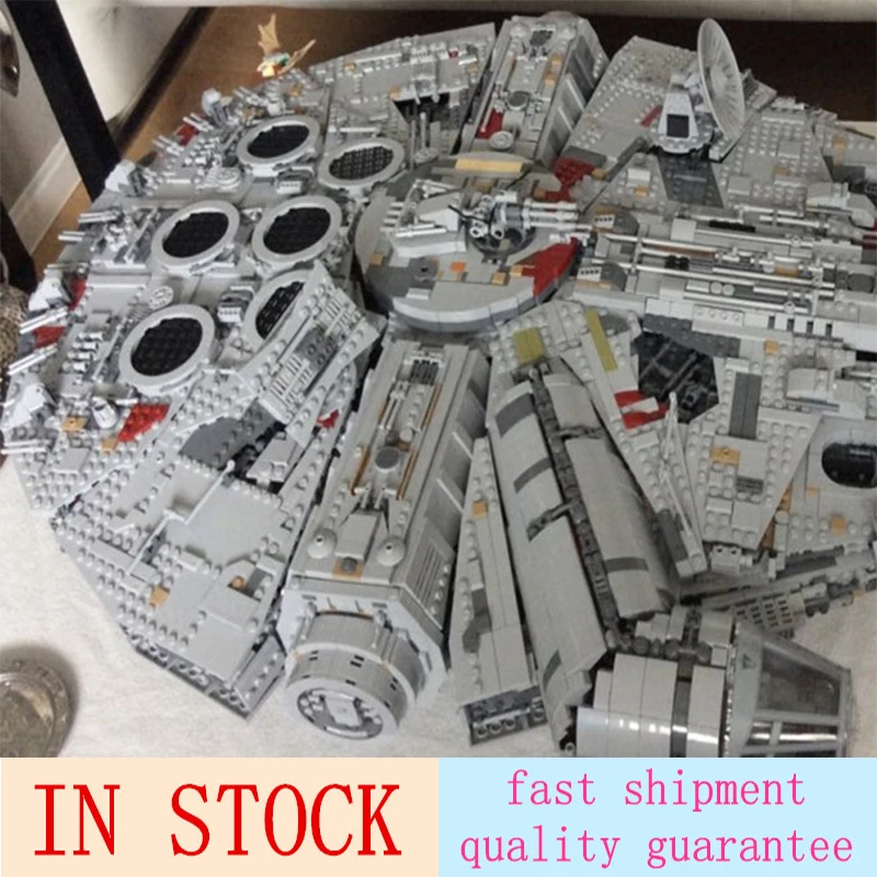 Millennium Falcon Lepin 8445pcs Compatible 75192 Star wars Series Ultimate Collectors Model Building Bricks Toys 12 未标题-31