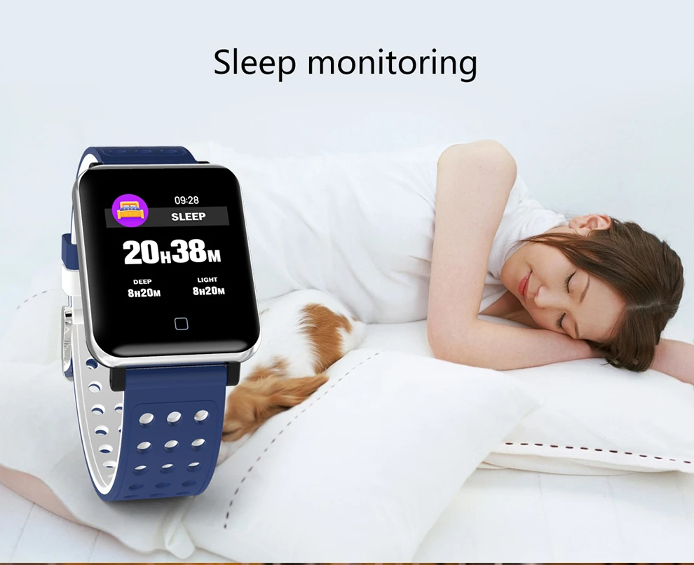 HD большой экран smart watch монитора артериального давления sleep monitor smart band WeChat движение популярный спортивный браслет PK MI Группа 3