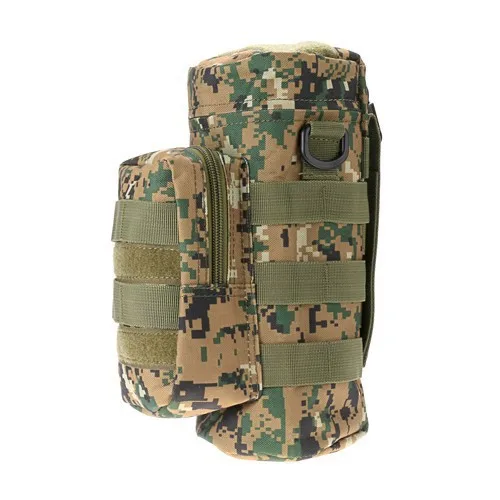 

Airsoft Tactical Water Bottle Climbing Pouch MOLLE Sports Big Kettle Bag Nylon Riding Hunting Bicycle Kettle Bag