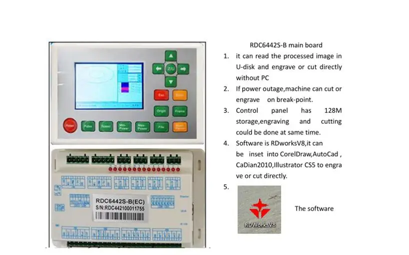 Free Shipping 50W WR4040 RUIDA co2 laser engraving machine,220v/100v laser cutter, CNC/DIY engraveing machine