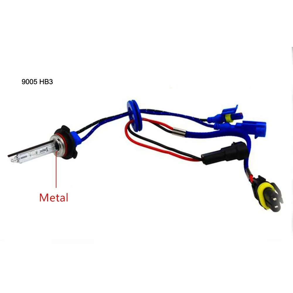 2X AC hid bulb xenon 55W 35W hid metal H1 5500K xenon white H7 metal base H8 H11 9005 9006 xenon hid bulb fast bright than led (7)