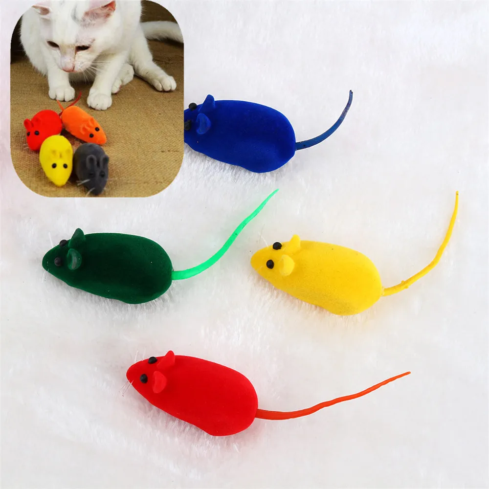 Buy Pet supplies 1pcs Cute Furry Mouse for Cat Toys