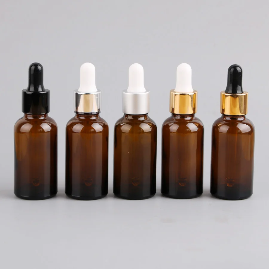 Download wholesales 16pcs 30ml Matte Frosted Brown glass dropper ...