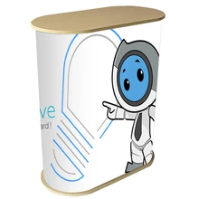 Пустой стол для приема, выставочная станция, портативный стол для баннеров, складной рекламный стенд, рекламный стенд