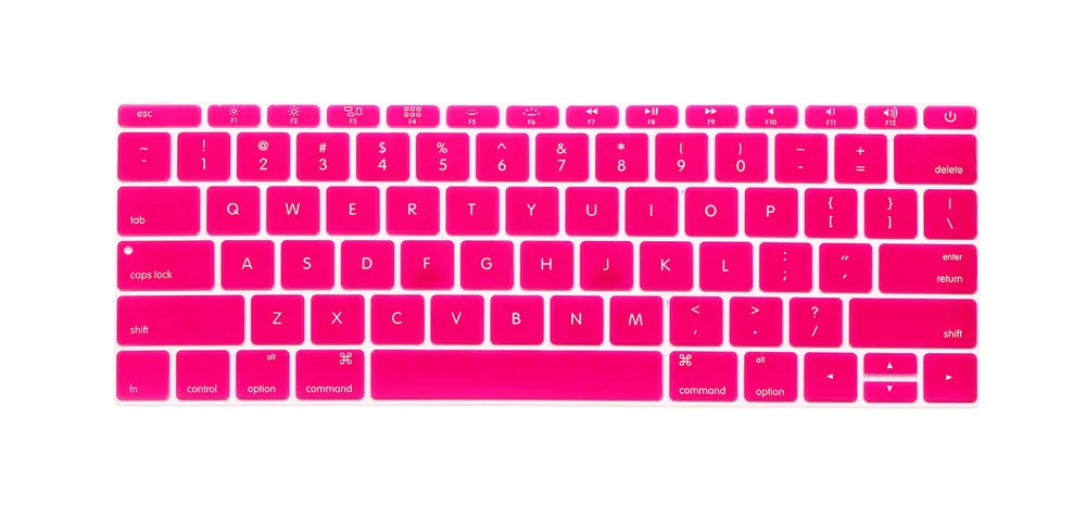 Версия США английская литература Письмо Силиконовый чехол для MacBook Pro 13 дюймов и выпуска A1708 без Touch Bar - Цвет: rose red