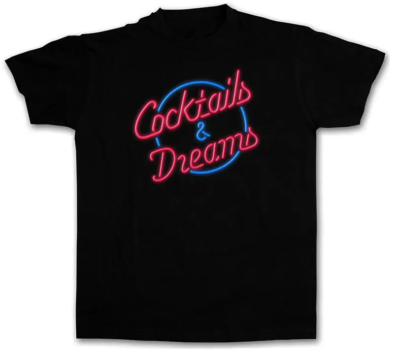 Custom T Shirts Online O-Neck Short Sleeve  Cocktails & Dreams Cocktail Fashion T Shirts For Men