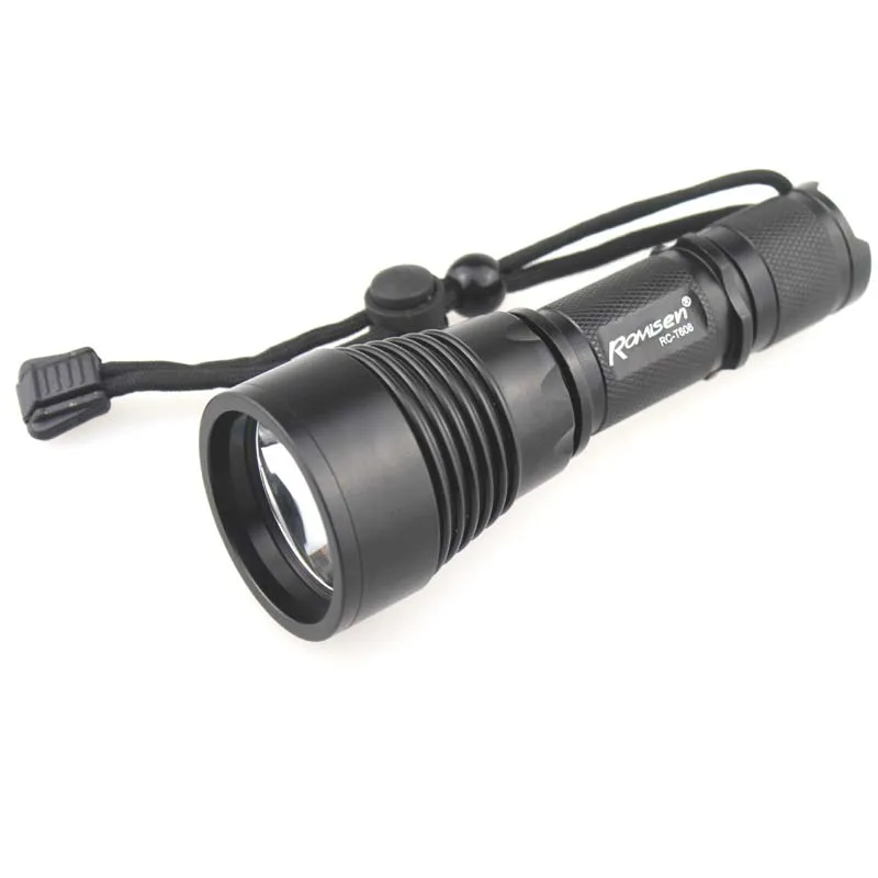 

Romisen RC-T608 CREE XM-L2 U3 1500LM 5-Mode LED Flashlight (1x18650)